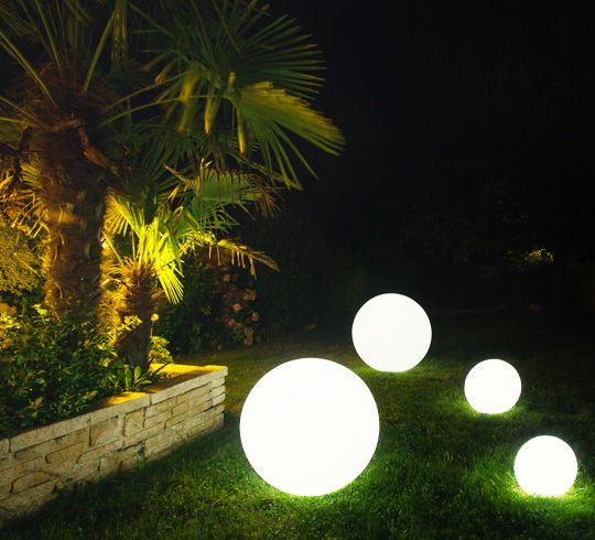 Boule Lumineuse Led Jardin 30 Cm Sans Fil | Lampadaire tout Boule Lumineuse Jardin