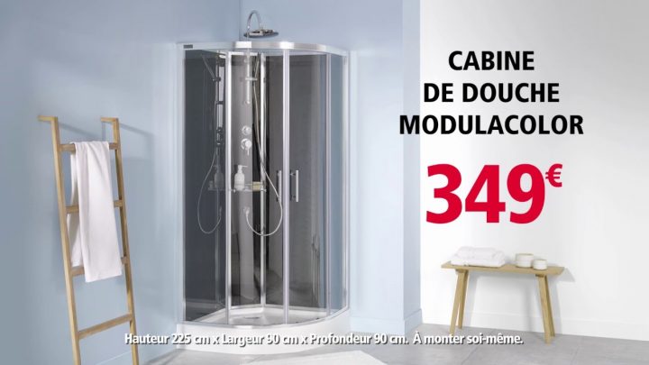 Brico Dépôt – Cabine De Douche Modulacolor 2 à Cabine De Douche Integrale Pas Cher