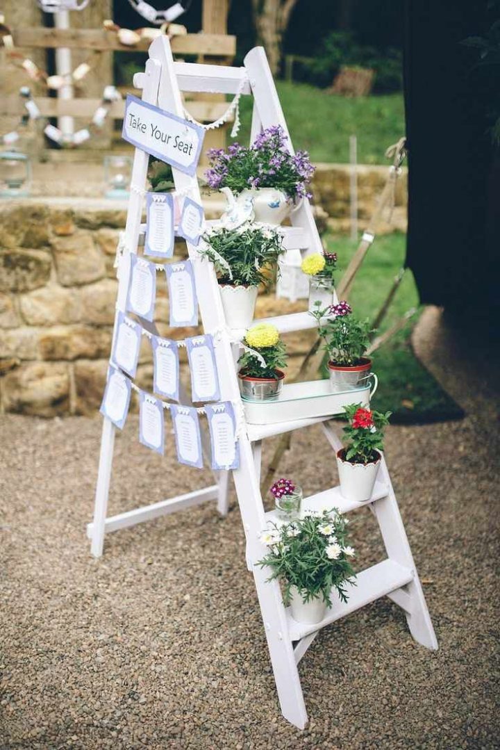 Bricolage De Jardin: Étagère Porte-Plantes En Vieil pour Escabeau Jardin