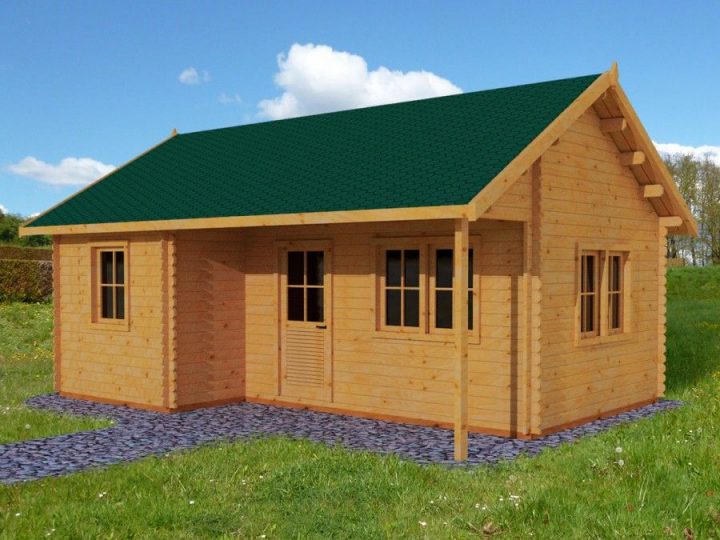 Bungalow Normandie 35M² (700X500) En Épaisseur 44Mm Existe concernant Maisonnette En Bois Family