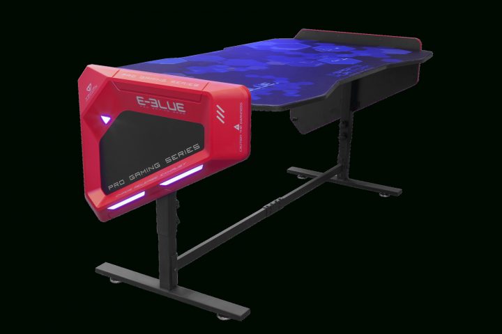 Bureau Gaming Rétro Eclairé Rgb – Egt003 – Hauteur avec Bureau Gamer