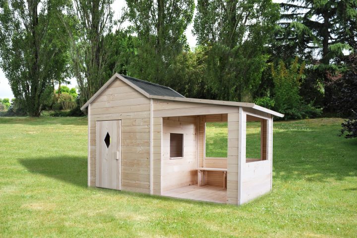 Cabane En Bois Pour Enfant Amaryllis – Mon Jardin À Vivre intérieur Cabane Pour Enfant