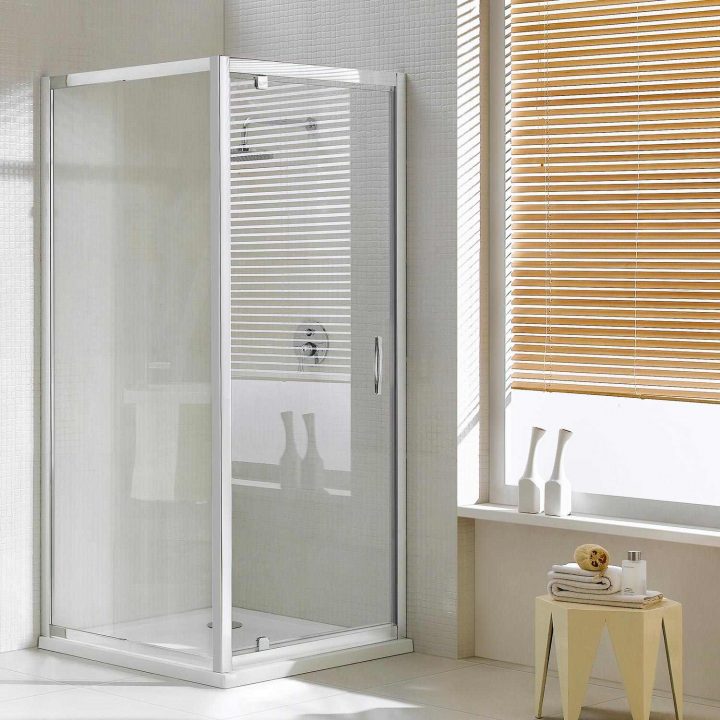 Cabine De Douche À Paroi Fixe Et Une Porte Battante H185 Ou H198 Cm En  Verre Transparent Ou Opaque Et Profil Chromé Box032 encequiconcerne Cabine De Douche 75X75