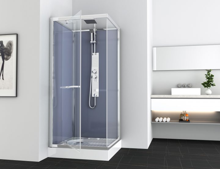 Cabine De Douche Anapurna 90 X 90 X 225 Cm Allibert – Mr.bricolage destiné Cabine De Douche Mr Bricolage