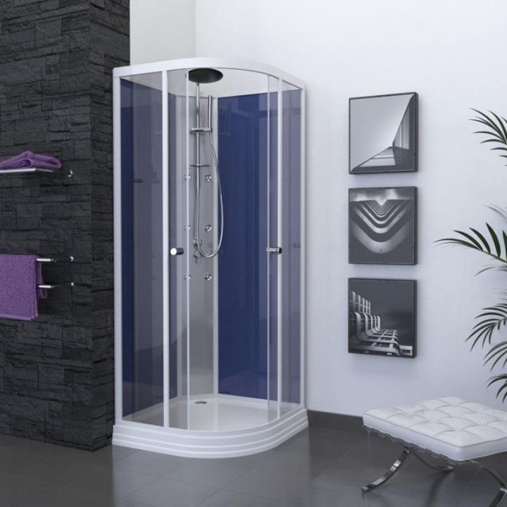 Cabine De Douche Hydromassante Blue 85 X 85 Cm Pas Cher À encequiconcerne Cabine Douche Integrale 80X100