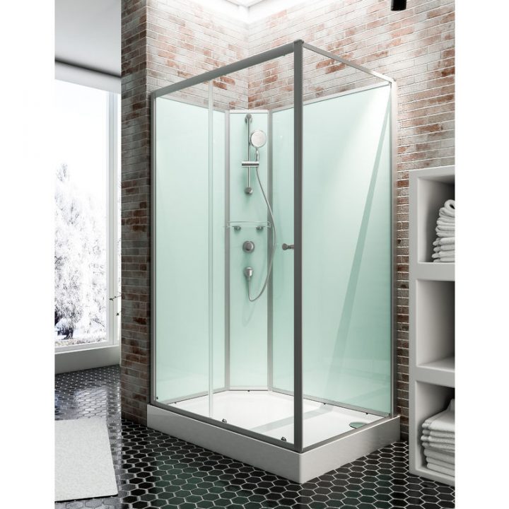 Cabine De Douche Intégrale Avec Porte Coulissante, Verre 5 avec Cabine De Douche