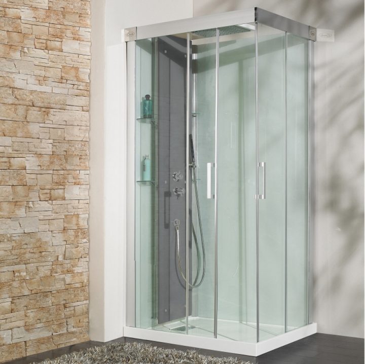 Cabine De Douche Kineform Thermostatique 100X80 avec Cabine Douche Integrale 80X100