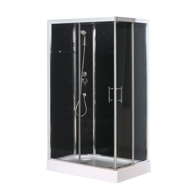 Cabine De Douche Ouverture Droite Noire Cooke & Lewis Dive tout Cabine De Douche Castorama