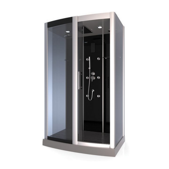 Cabine De Douche Premium Rectangulaire avec Bloc Douche