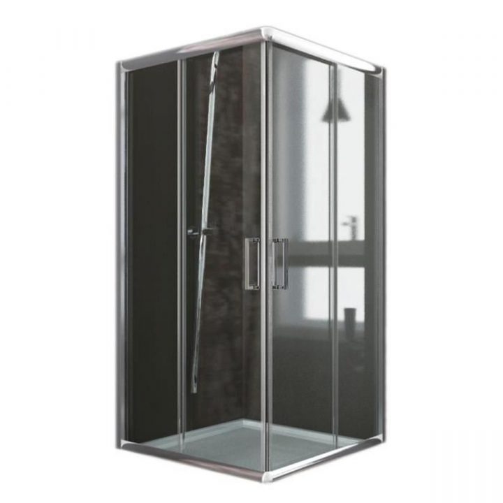 Cabine Paroi Douche 70X70 H185 Transparent 6Mm Mod. Alabama serapportantà Cabine De Douche 75X75