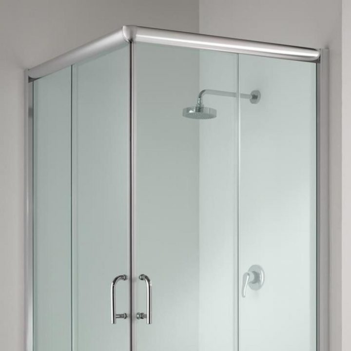 Cabine Paroi Douche 80X80 H198 Transparent 6Mm Mod. Alabama serapportantà Cabine De Douche 75X75