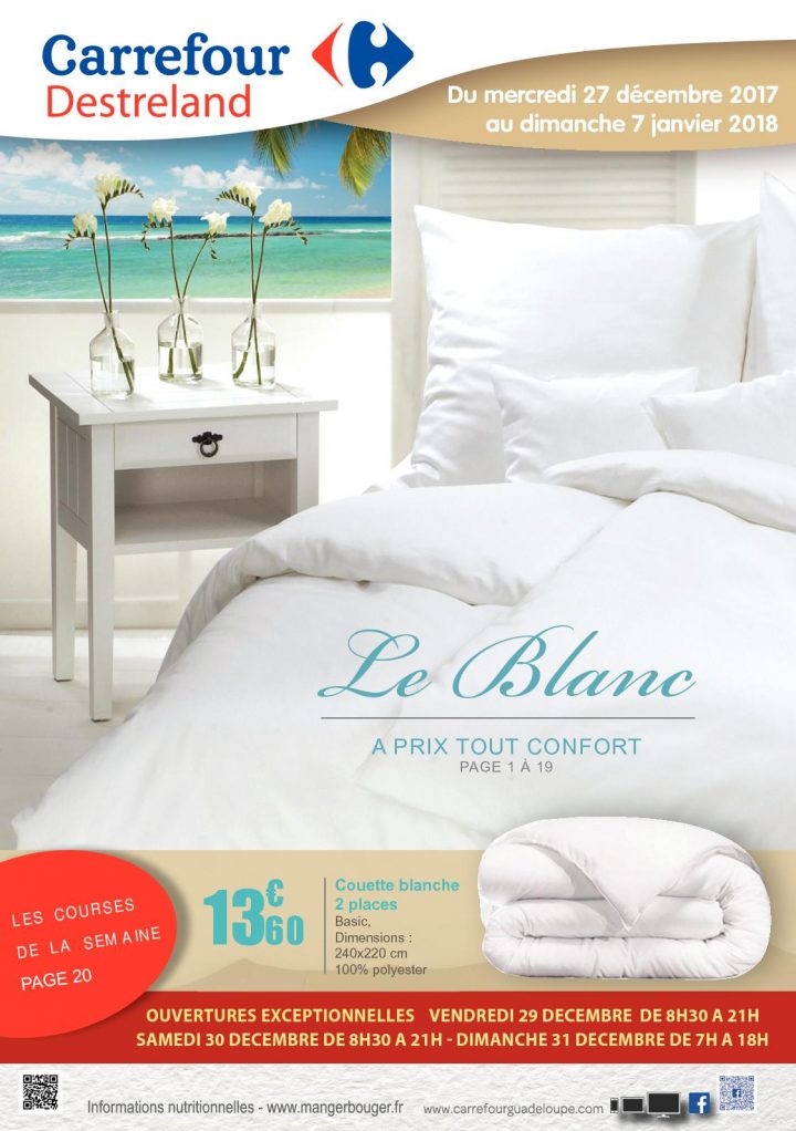 Calaméo – Carrefour Guadeloupe Destreland Catalogue Blanc 2018 concernant Rideau De Douche Carrefour