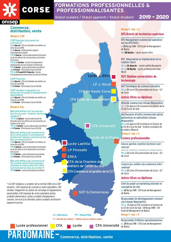 Calaméo – Fiches Diplomes 2019 2020 Par Domaine Commerce Vente intérieur Chambre Des Metiers Ajaccio