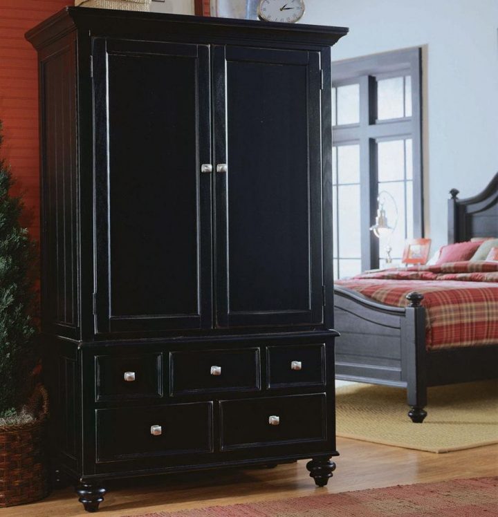 Camden Black Armoire | Armoires | Armoire, Bedroom Armoire dedans Armoire But