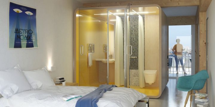 Capable : Une Salle De Bains « Capsule » Prête À Habiter concernant Salle De Bain Préfabriquée Prix