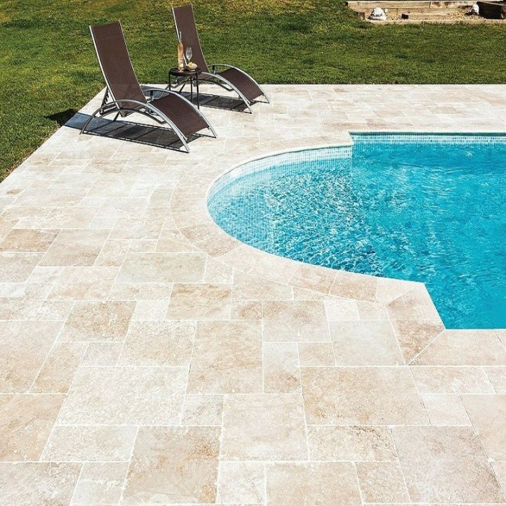 Carrelage Bagnac, En Travertin 60 X 40 X 1,2 Cm Sol dedans Espace Travertin