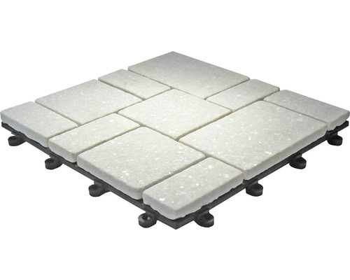 Carrelage En Pierre Véritable Florco Stone Quartz Petit avec Carrelage Blanc 30X30