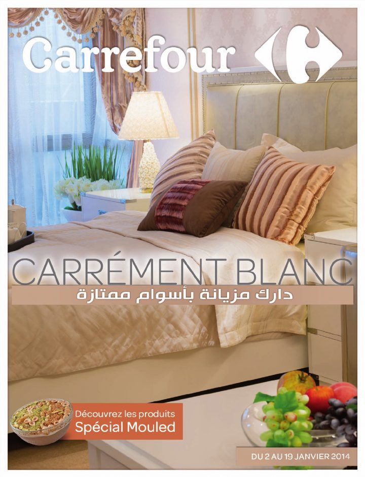 Catalogue Carrefour Carrement Blanc – [Pdf Document] intérieur Rideau De Douche Carrefour