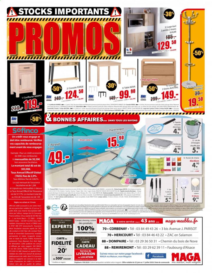 Catalogue Maga Meubles 22.06.2020 – 11.07.2020 | Vos Promos avec Maga Meuble Hericourt