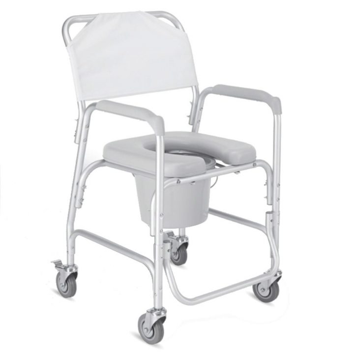 Chaise De Douche À Roulettes | Chaise Percée Pour La Douche | Fauteuil  Roulant Avec Wc serapportantà Chaise De Douche À Roulettes