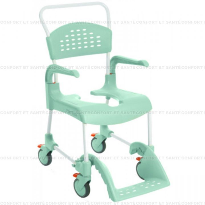 Chaise De Douche Et Toilettes Clean – Vert Lagon, 55 Cm serapportantà Chaise De Douche À Roulettes