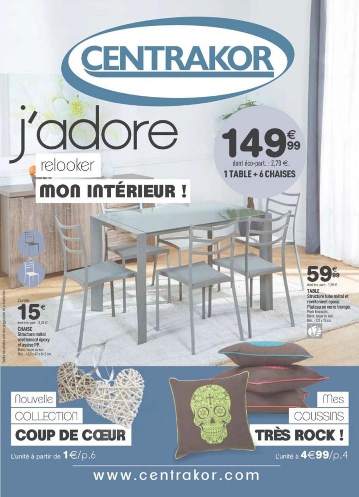 Chaise De Jardin Centrakor encequiconcerne Table De Jardin Centrakor