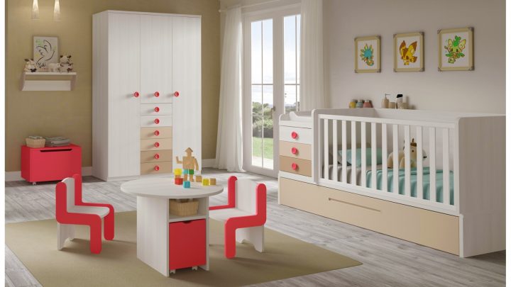 Chambre Bebe Complete Évolutive Avec Lit Bc30 – Glicerio avec Chambre Bébé Complète Évolutive