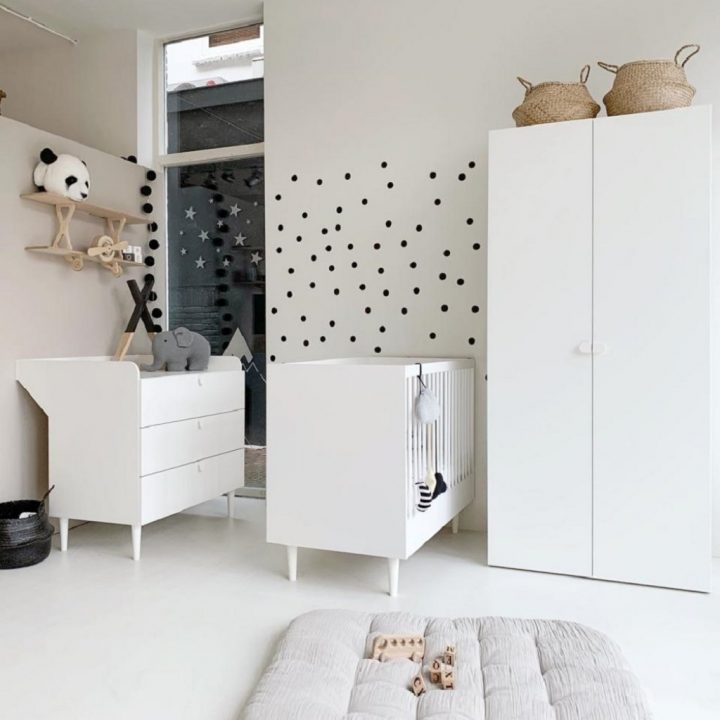 Chambre Bébé Évolutive «Étoile» 3 Éléments | Blanc destiné Chambre Bébé Complète Évolutive