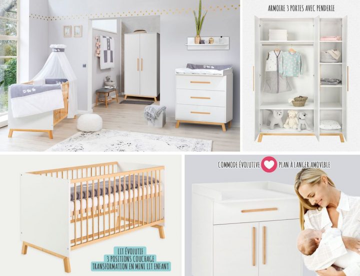 Chambre Bébé Mila – Tous Les Produits intérieur Chambre Complète Bébé Pas Cher