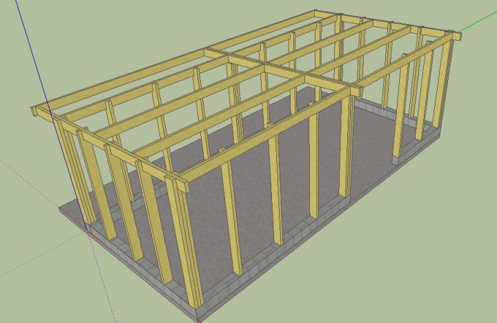 Charpente Toit Plat Abris De Jardin – Linternaute intérieur Plan Charpente Toit Plat