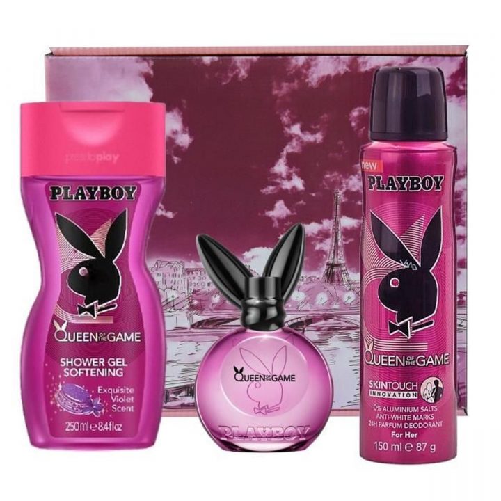 Coffret Playboy Femme « Queen Of The Game » Eau De Toilette destiné Gel Douche Playboy