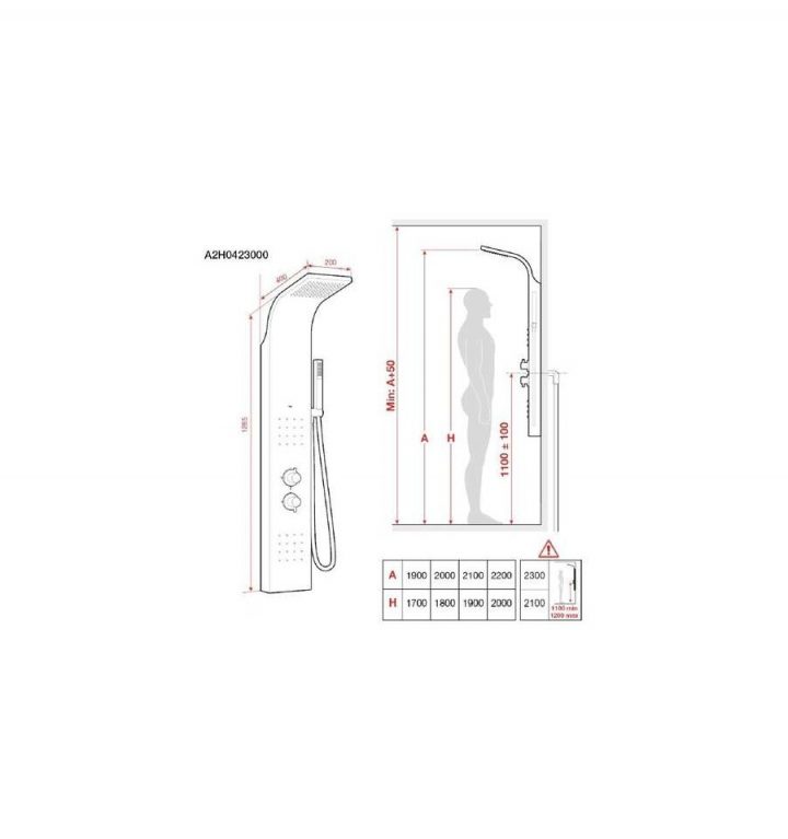 Colonne De Douche Hydromassante Essential 2.0 Roca À Prix concernant Hydromassage Roca