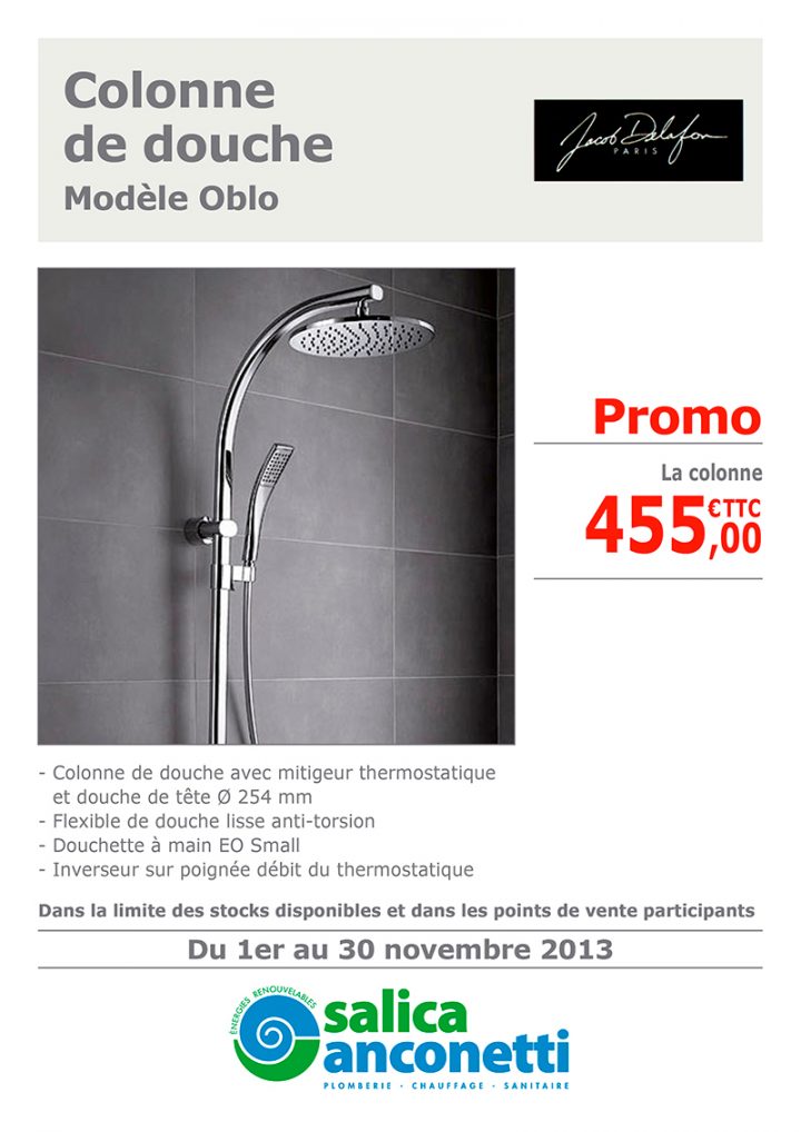 Colonne De Douche Modèle Oblo Jacob Delafon avec Colonne De Douche Oblo