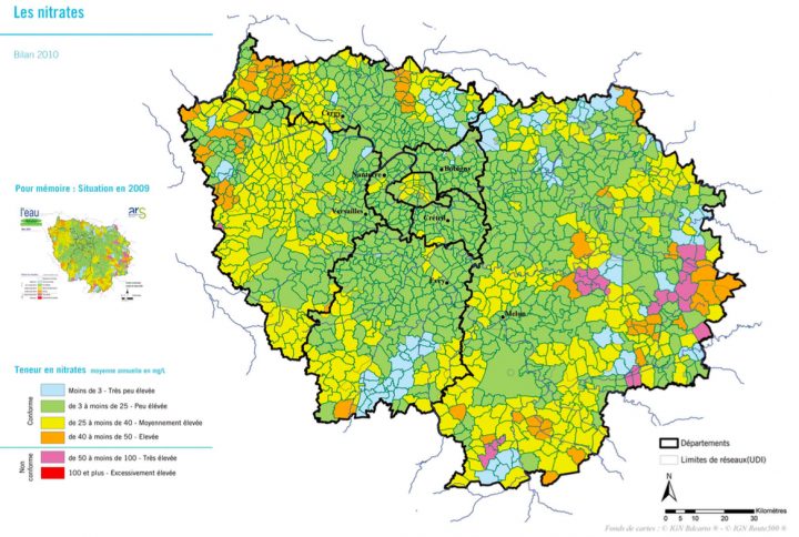 Comparaison Des Compositions De L'eau Du Robinet En Ile-De intérieur Composition De L Eau Du Robinet