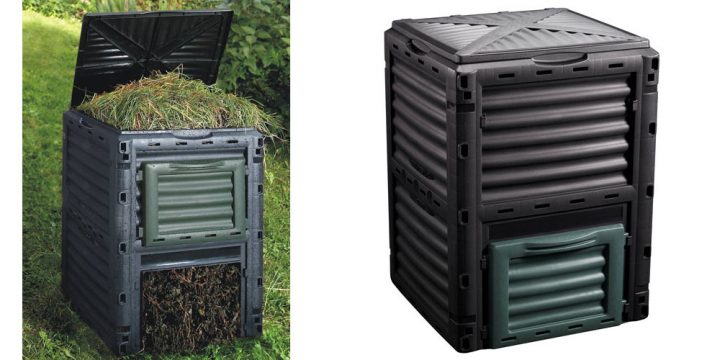 Composteur 300 Litres En Plastique Avec Trappe De à Composteur De Jardin