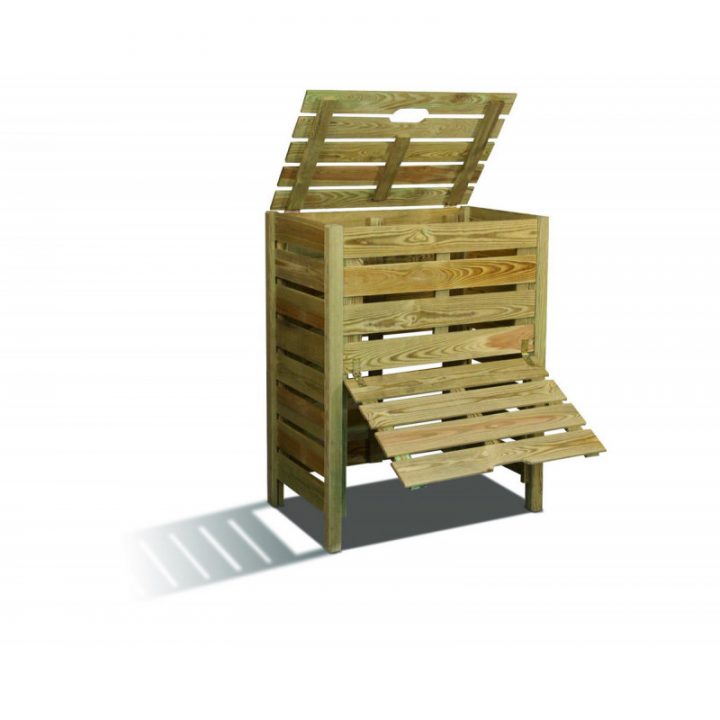 Composteur De Jardin En Bois 400 Litres | Composteur De intérieur Composteur De Jardin