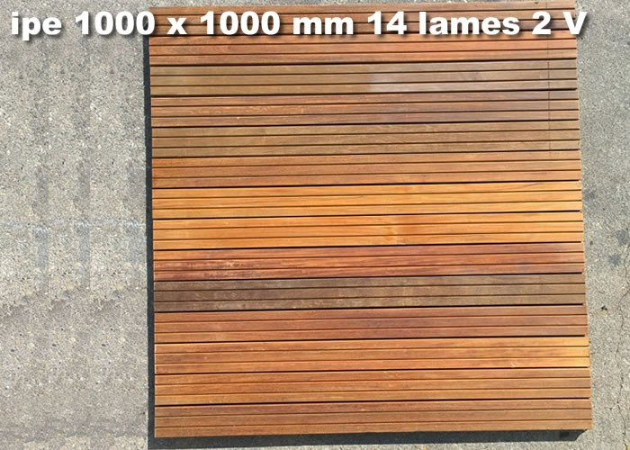 Dalle Caillebotis En Bois Exotique Ipe – 1000 X 1000 X 38 tout Caillebotis Bois