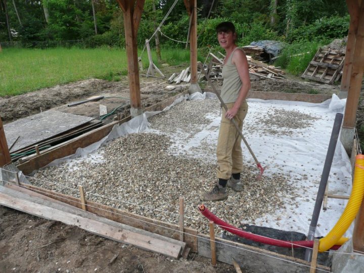 Dalle Du Cabanon : Chaux Pouzzolane | Lamotte De Paille avec Geotextile Jardin