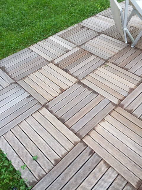 Dalles Bankirai Bois 50X50 – Forum Matériel De Jardinage tout Dalle Caillebotis Bois 50X50