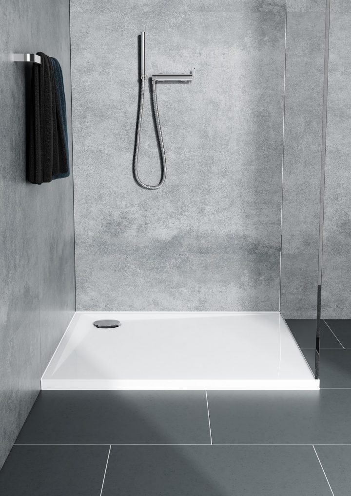 Détails Sur Bac De Douche Receveur Plat 80X80 90X90 90X100 80X100 90X120  Stabilsound Plus intérieur Receveur De Douche 90X120