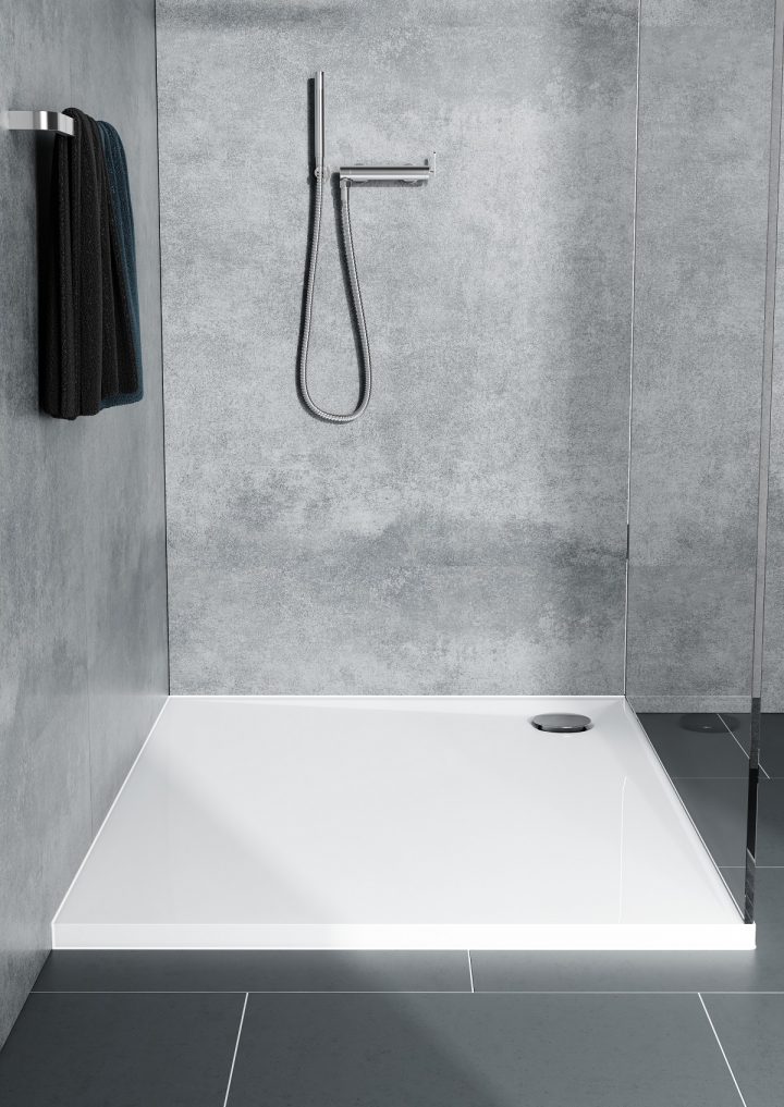 Détails Sur Bac De Douche Receveur Plat 80X80 90X90 90X100 80X100 90X120  Stabilsound Plus intérieur Receveur Douche 80X100