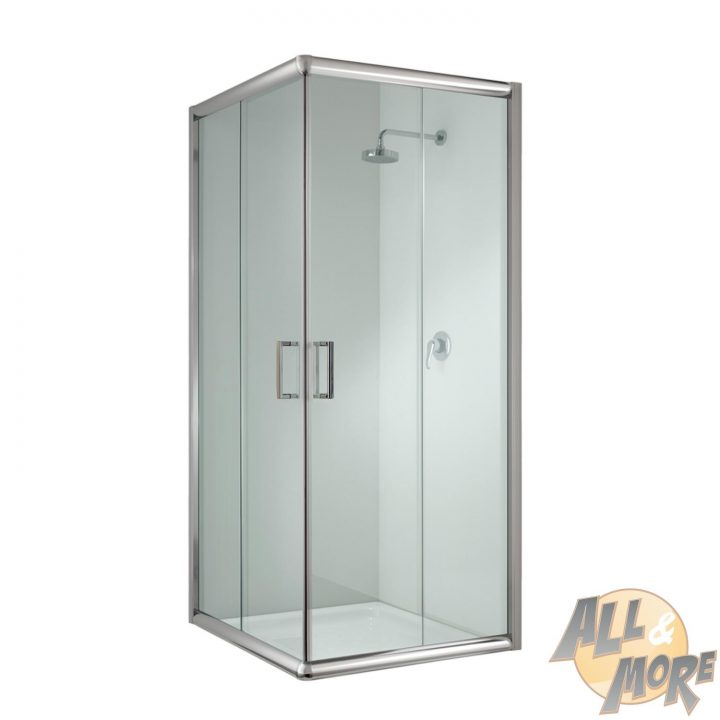 Détails Sur Cabine De Douche Paroi Douche 75X75 H185 Cm Verre Transparent  Angulaire Alabama pour Cabine De Douche 75X75