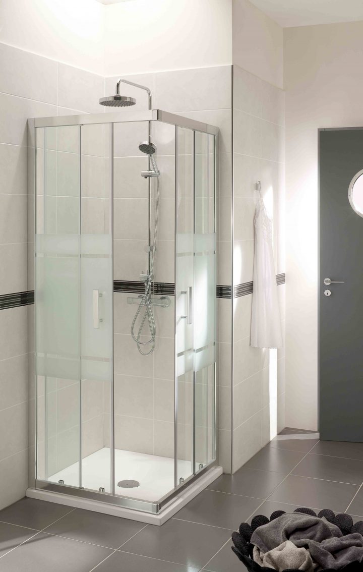 Douche Accès D'angle, Modèle Vogue Http://www.lapeyre.fr serapportantà Lapeyre Cabine De Douche