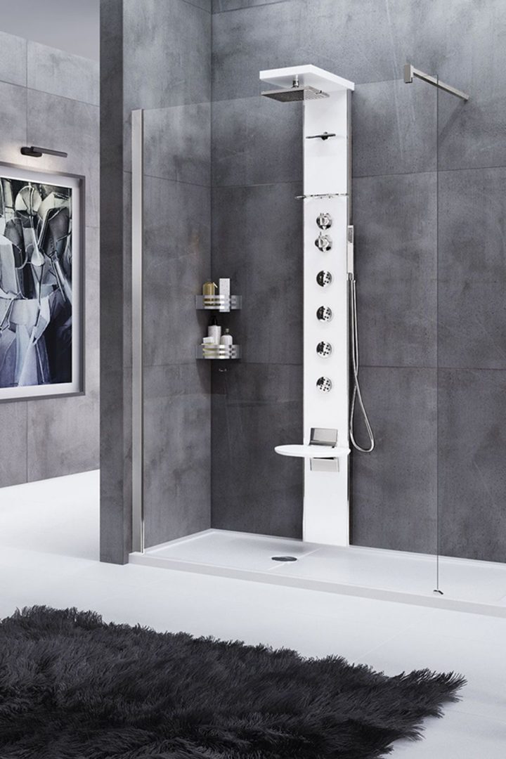 Douche Hydromassante : Les Avantages Et Les Inconvénients À intérieur Bloc Douche