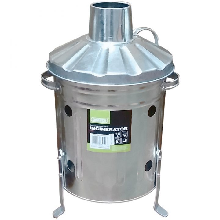 Draper 53250 Galvanised Mini Incinerator (15L) | Draper dedans Incinérateur De Jardin Jardiland