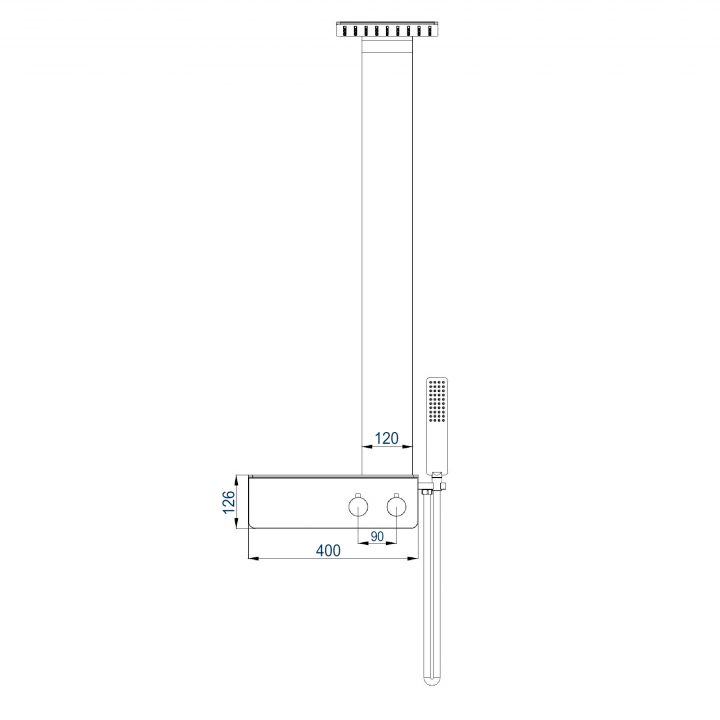 Duschsystem Nt038 Pro Mit Thermostat Aus Edelstahl destiné Nt038 Pro