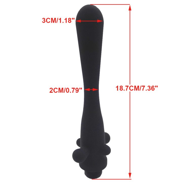 €11.28 |Camatech Embout De Douche Anal Tête De Nettoyage Anus Vagin  Silicone Souple Pièces De Seringue De Lavement Godemichet Anal Fixation De intérieur Embout De Douche Anal