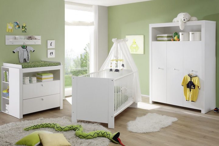 Ensemble Chambre Bébé Coloris Blanc | Chambre Bébé Complete à Chambre Complète Bébé Pas Cher