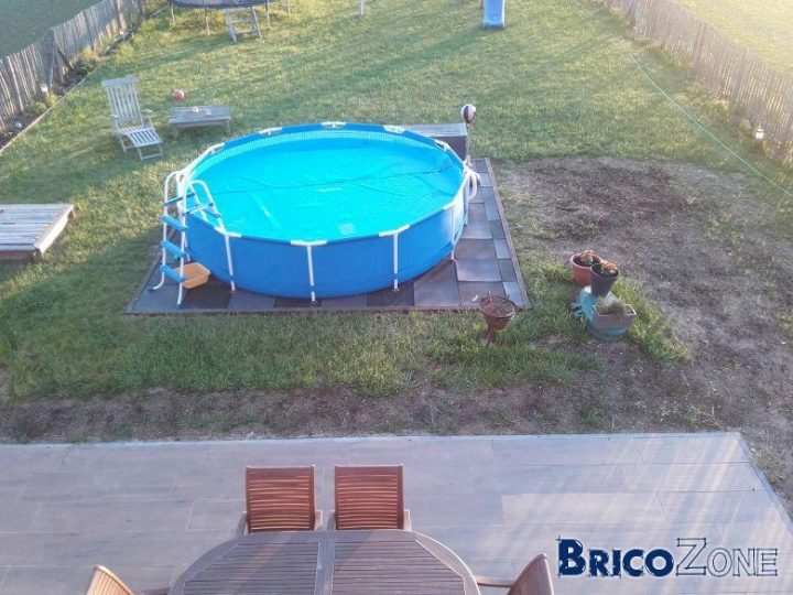 Espace Piscine Intex Sur Dalles Caoutchouc concernant Dalle Caoutchouc Pour Piscine