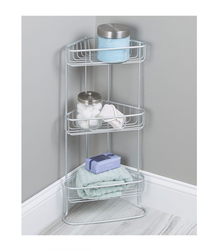 Étagère D'angle De Douche 3 Bacs Aluminium Metro – Idesign pour Etagere Douche Angle